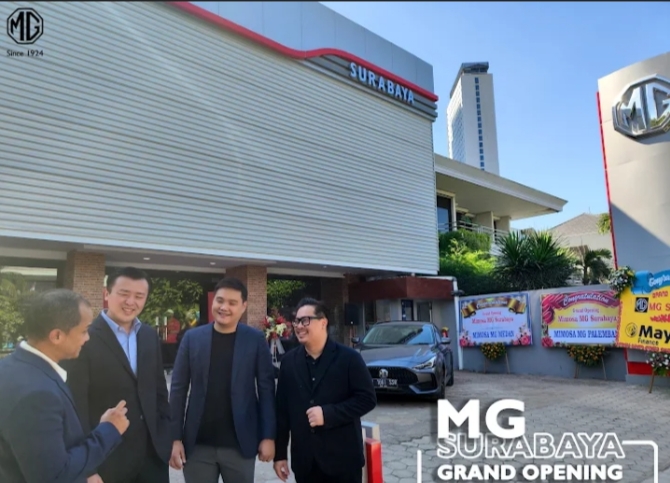 Buka Outlet di Surabaya, MG Motor Optimis Tembus Pasar Jatim