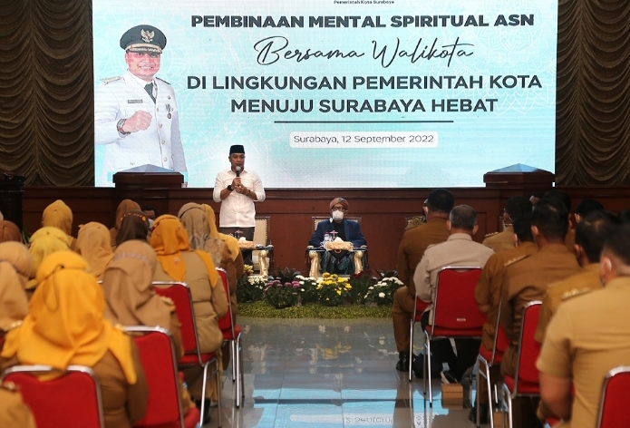 Rais Aam PBNU KH Miftachul Akhyar Beri Wejangan ke ASN Pemkot Surabaya