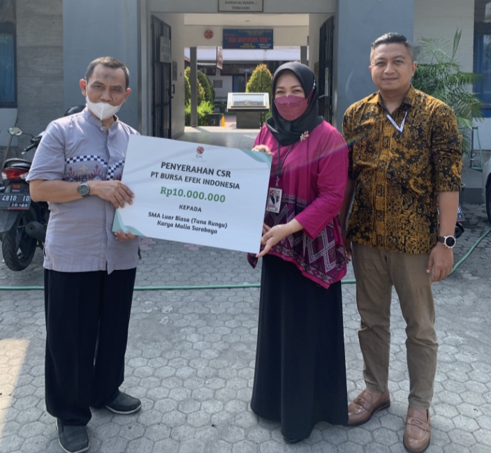 BEI Beri Bantuan CSR Pendidikan ke SLB Karya Mulia Surabaya