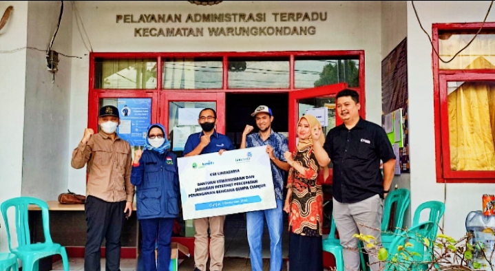 CSR Lintasarta Salurkan Bantuan Jaringan Komunikasi dan Dana Kemanusiaan di Cianjur