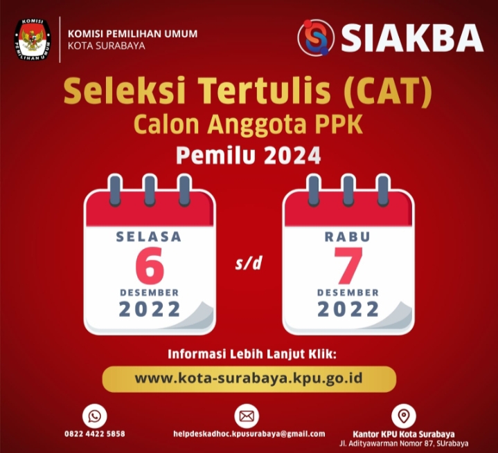 Jalani Seleksi Tertulis Di Kampus UNESA Lidah, 975 Calon PPK Pemilu 2024 Lulus Administrasi