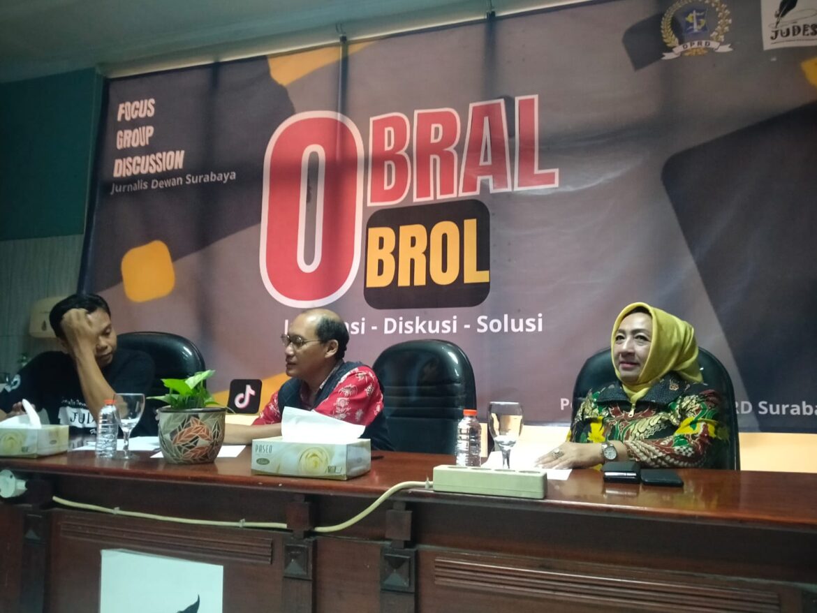 Hadirkan Ketua Komisi A DPRD Surabaya dan Pengamat Sosial, JUDES Gelar FGD 2023