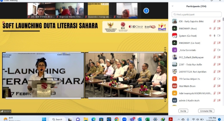 BEI-KADIN Melakukan Soft-Launch Program Duta Literasi SAHARA