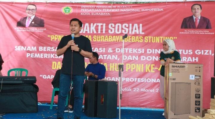 Ramaikan SIB Kenjeran, Abdul Ghoni Hadiri Baksos PPNI