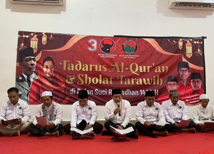 Ramadan, Bamusi PDIP Surabaya Gelar Tadarus Qur’an dan Sholat Tarawih