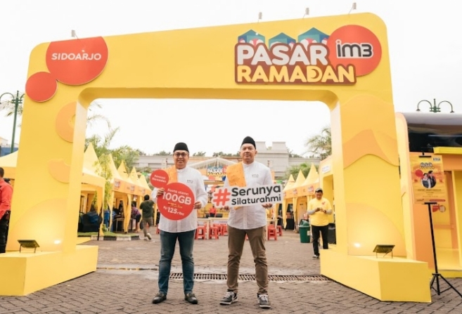 Serunya Pasar Ramadhan IM3 di Sidoarjo