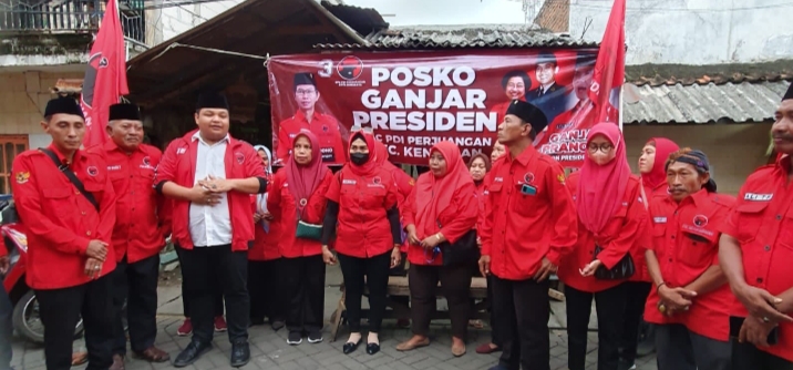 PAC PDIP Kenjeran Dirikan Empat Posko ‘Ganjar Presiden’