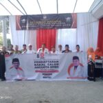 Sambil Konvoi Naik Becak, PKS Kota Surabaya Daftar Bacaleg Ke KPU