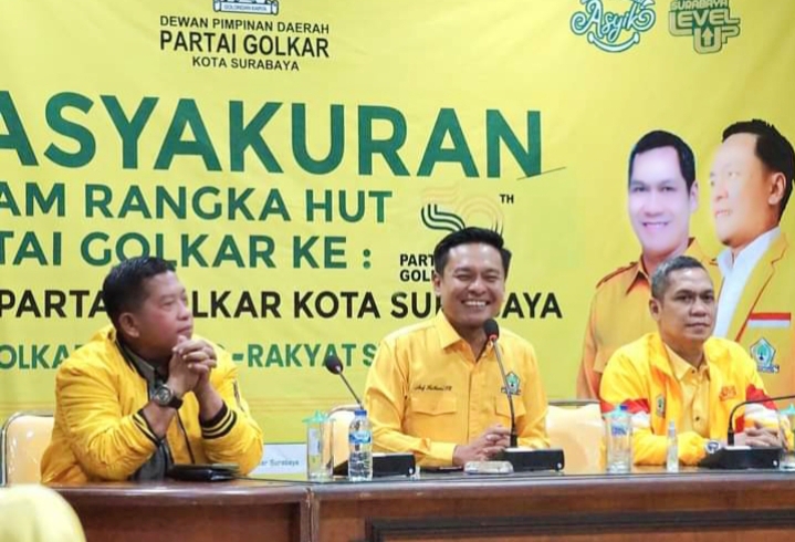 DPD Golkar Surabaya Gelar Tasyakuran HUT ke-59 Secara Khidmat