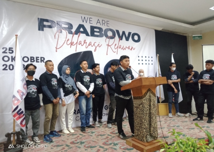 Ratusan Anak Muda Deklarasikan Prabowo Capres 2024