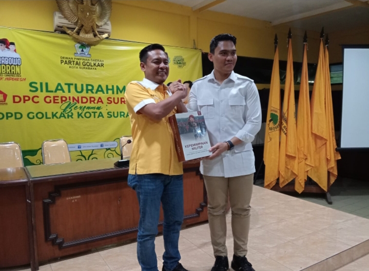 Menangkan Prabowo-Gibran Capres 2024, Golkar Surabaya Gelar Pertemuan dengan Gerindra