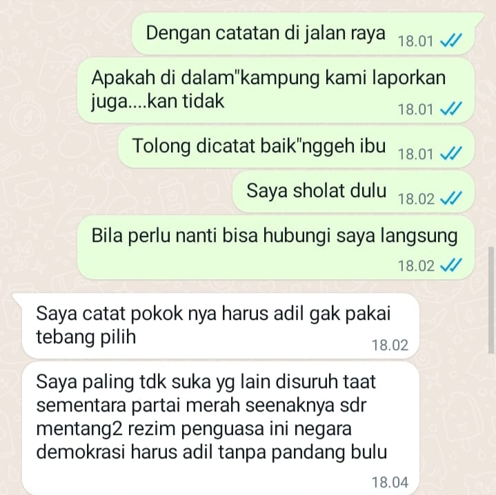 Terjadi di Kecamatan Bulak, Panwas Kelurahan Diteror Salah Satu Petinggi Partai Gerindra Bulak