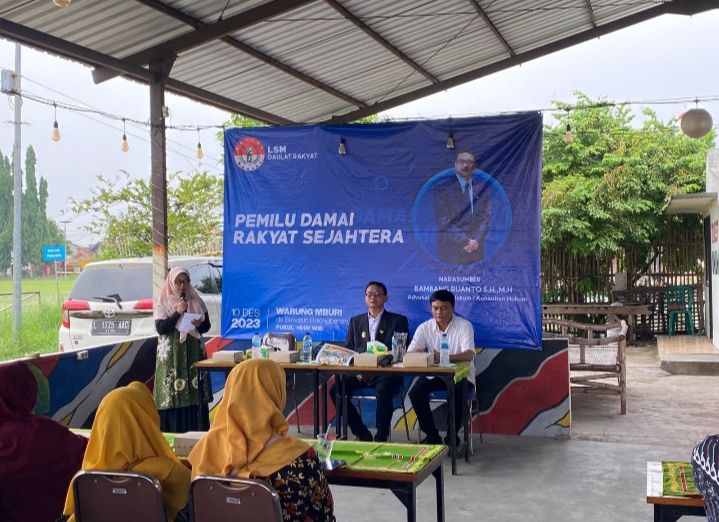 LSM Daulat Rakyat Jatim Gelar Sosialisasi Menuju Pemilu 2024 Damai Masyarakat Sejahtera