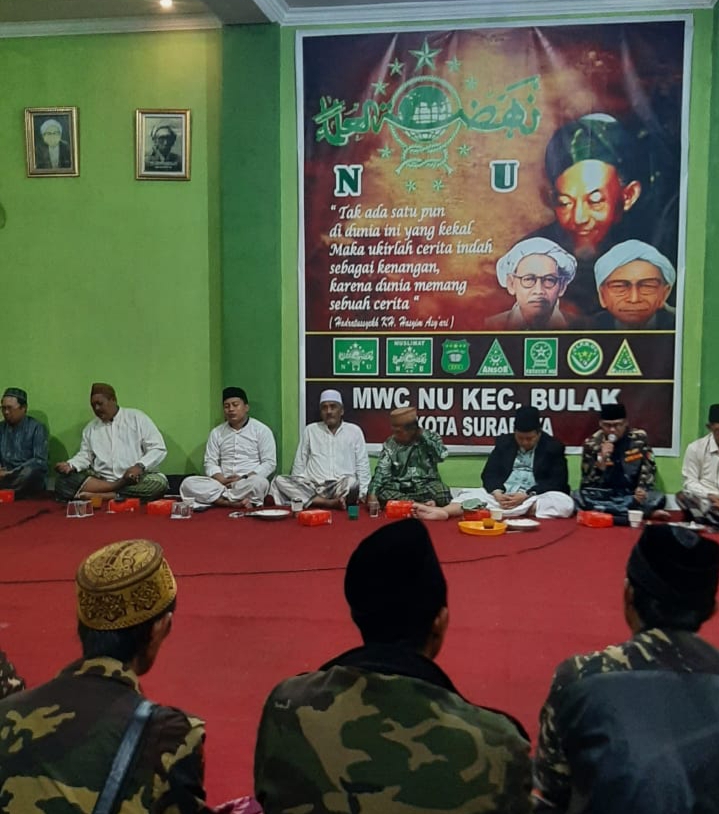 Doa Semangat Kebhinekaan Cak Ghoni Bersama Warga Kecamatan Bulak dan MWCNU