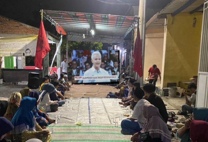 Saat Gelar Nobar Debat Capres, Abdul Ghoni Muklas Ni’am Sebut Pak Ganjar Miliki Visi-Misi yang Diharapkan Rakyat