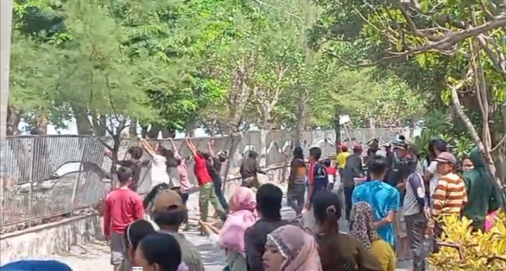 Pemkot Surabaya Laporakan Pelaku Perusakan Pagar Pantai Batu-Batu Kenjeran 