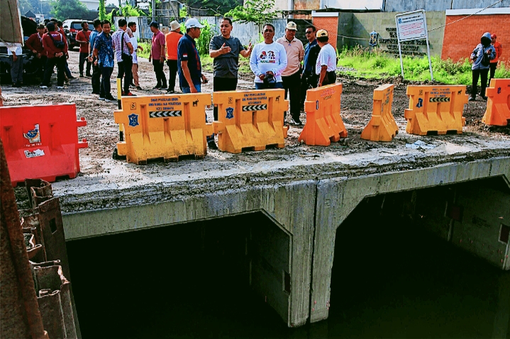 Box Culvert di Jalan Babat Jerawat mulai Dikerjakan