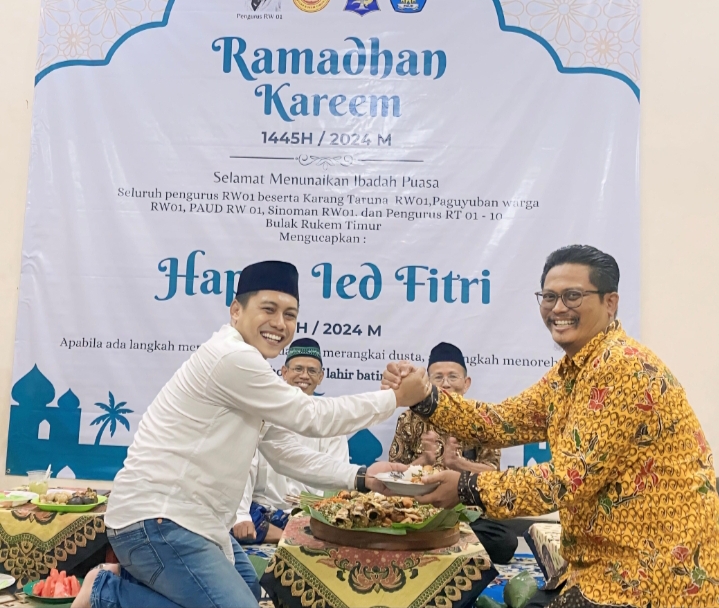 Ramadhan 2024, Abdul Ghoni Mukhlas Ni’am Silahturahmi dan Bukber Bersama Warga Bulak Rukem Timur