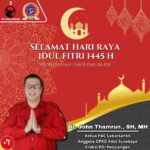 Idul Fitri 1445 H, Ketua PAC PDIP Lakarsantri John Thamrun: Merajut Silahturahmi Dalam Bingkai Persatuan