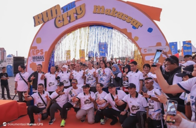 Run the City Makassar dalam Rangkaian LPS Monas Half Marathon 2024