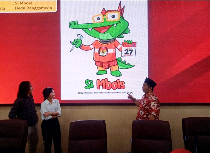 ‘Si Mbois’ Maskot Pilwali Surabaya 2024 yang Benar-benar Mbois