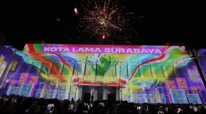 Video Mapping Bikin Semarak Grand Launching Kota Lama