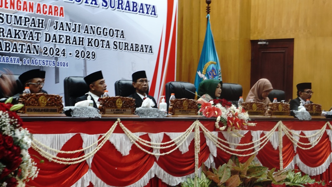 50 Anggota DPRD Kota Surabaya Periode 2024-2029 Dilantik