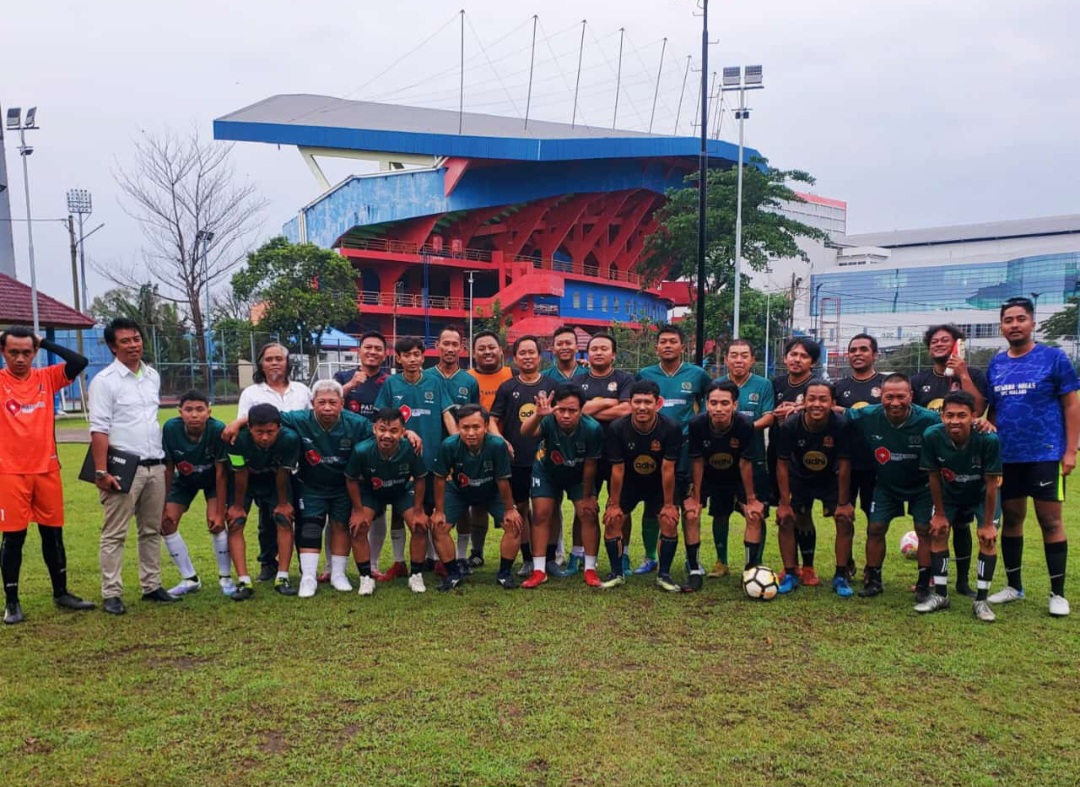 Jalin Persatuan, PWI Malang dan PWI Surabaya Gelar Silaturahmi Fun Football