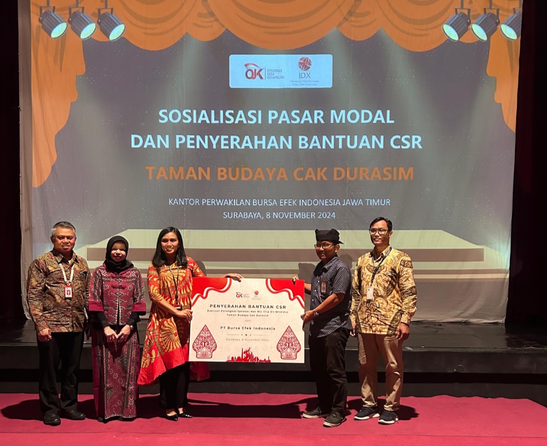 BEI Jatim Serahkan CSR ke Taman Budaya Cak Durasim