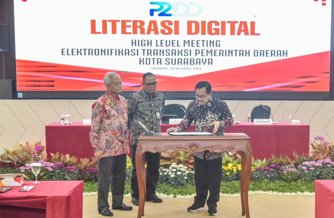 HLM di Gedung BI Jatim, Pemkot Surabaya Optimalkan Indeks ETPD, Targetkan 100 Persen pada Semester II 2024