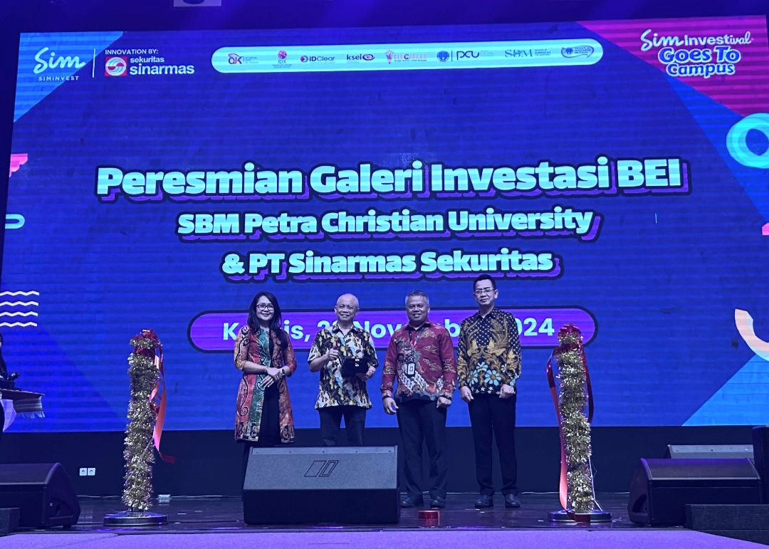 BEI, OJK dan Sinarmas Sekuritas Luncurkan Galeri Investasi di Petra Christian University