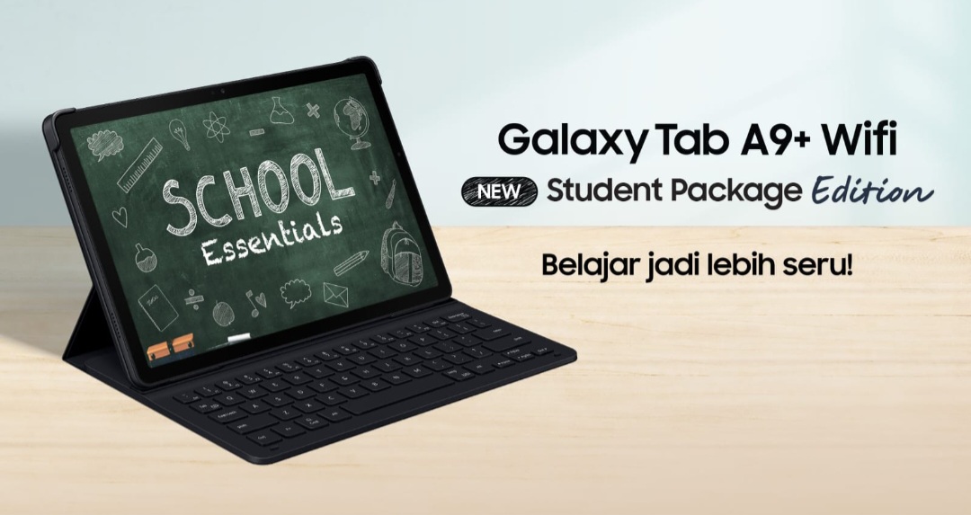 Galaxy Tab A9+ Student Package Edition, Tablet Belajar Unggulan untuk Anak