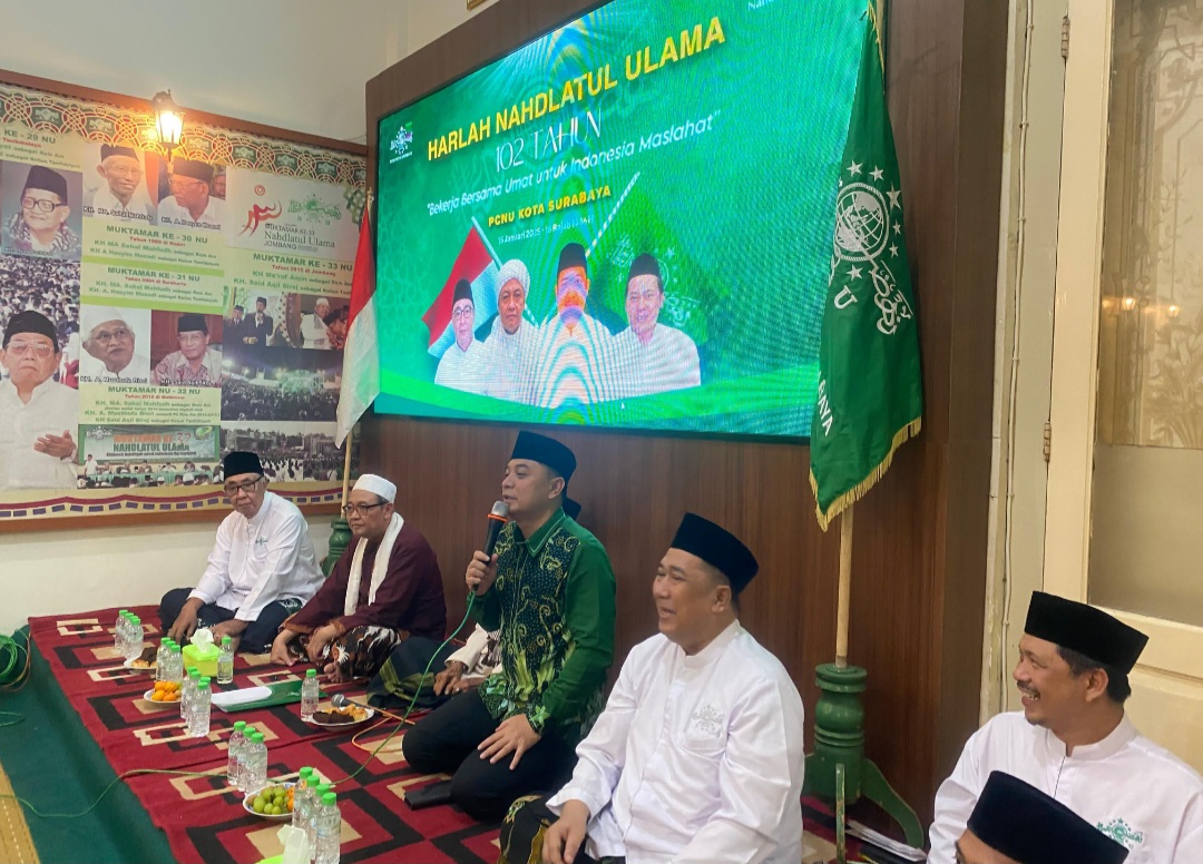 Jelang Harlah NU ke-102 Tahun, PCNU Surabaya Gelar Tahlil dan Doa Bersama