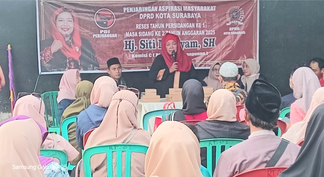 Anggota DPRD Kota Surabaya dari Fraksi PDIP Hj. Siti Maryam, SH Gelar Reses Dewan Masa Sidang Tahun 2025